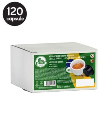 120 Capsule Italian Coffee Brasile - Compatibile Lavazza Firma