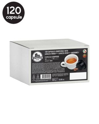 120 Capsule Italian Coffee Corposo - Compatibile Lavazza Firma