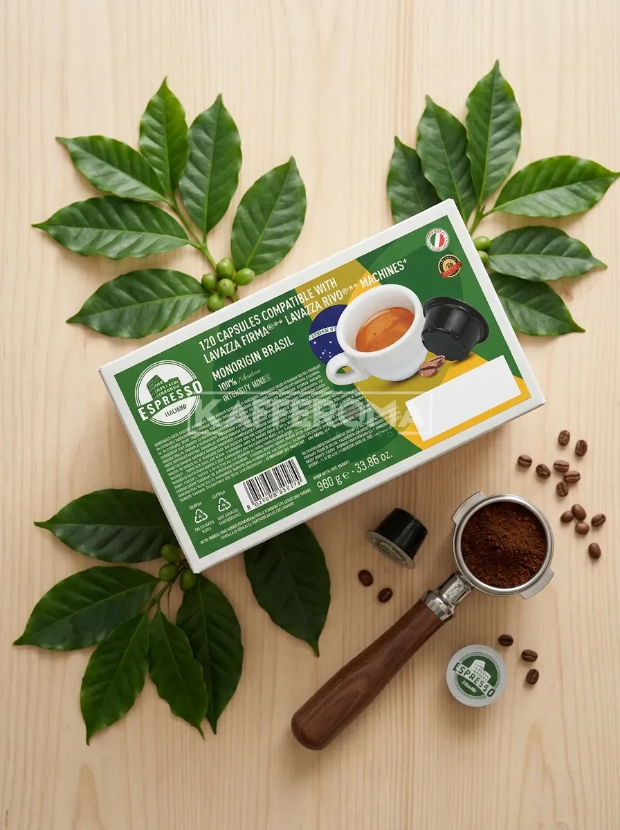 120 Capsule Italian Coffee Brasile - Compatibile Lavazza Firma 120 Capsule Italian Coffee Brasile - Compatibile Lavazza Firma