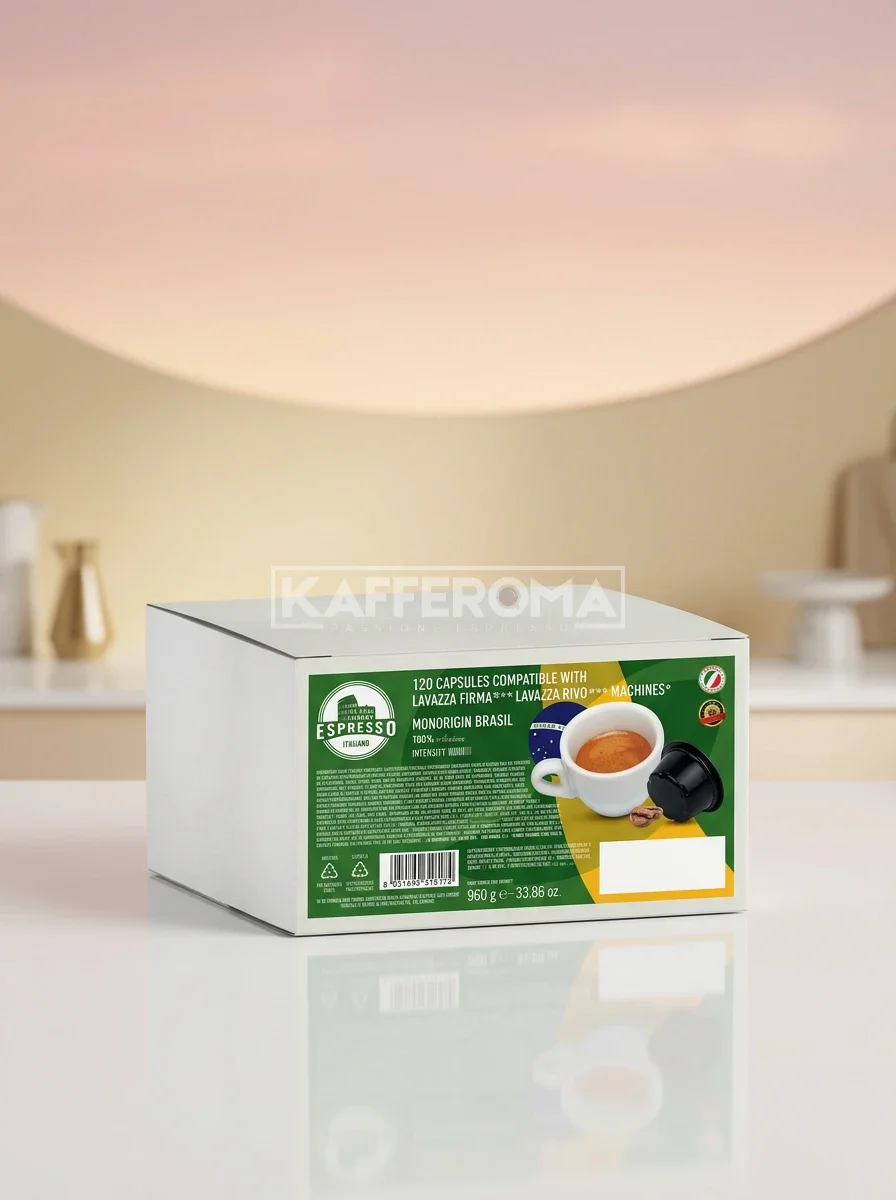 120 Capsule Italian Coffee Brasile - Compatibile Lavazza Firma 120 Capsule Italian Coffee Brasile - Compatibile Lavazza Firma