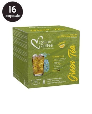 16 Capsule Italian Coffee Ceai Verde cu Lamaie - Compatibile Dolce Gusto 16 Capsule Italian Coffee Ceai Verde cu Lamaie - Compatibile Dolce Gusto