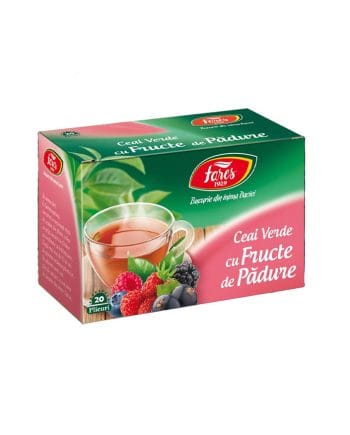 20 Plicuri Ceai Verde cu Fructe de Padure - Fares