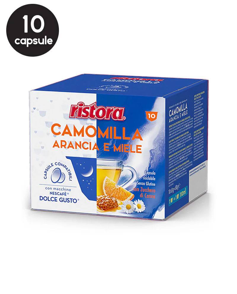 10 Capsule Ristora Ceai de Musetel , Portocala si Miere - Compatibile Dolce Gusto 10 Capsule Ristora Ceai de Musetel , Portocala si Miere - Compatibile Dolce Gusto