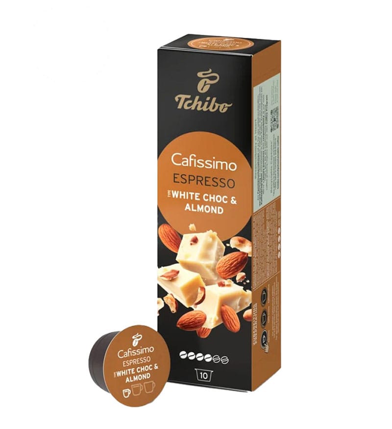 10 Capsule Tchibo Cafissimo Ciocolata Alba si Migdale 10 Capsule Tchibo Cafissimo Ciocolata Alba si Migdale