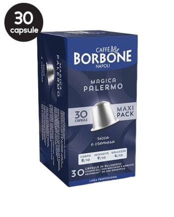 30 Capsule Aluminiu Borbone Magica Palermo – Compatibile Nespresso