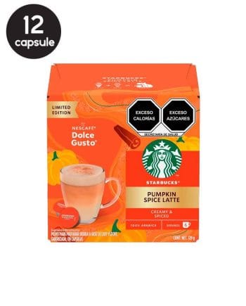 12 (6+6) Capsule Starbucks Pumpkin Spice Latte – Compatibile Dolce Gusto ( data expirare 31.08.2026 ) 12 (6+6) Capsule Starbucks Pumpkin Spice Latte – Compatibile Dolce Gusto ( data expirare 31.08.2026 )