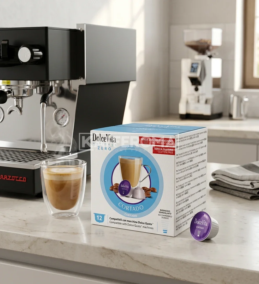 12 Capsule DolceVita Cortado - Compatibile Dolce Gusto 12 Capsule DolceVita Cortado - Compatibile Dolce Gusto