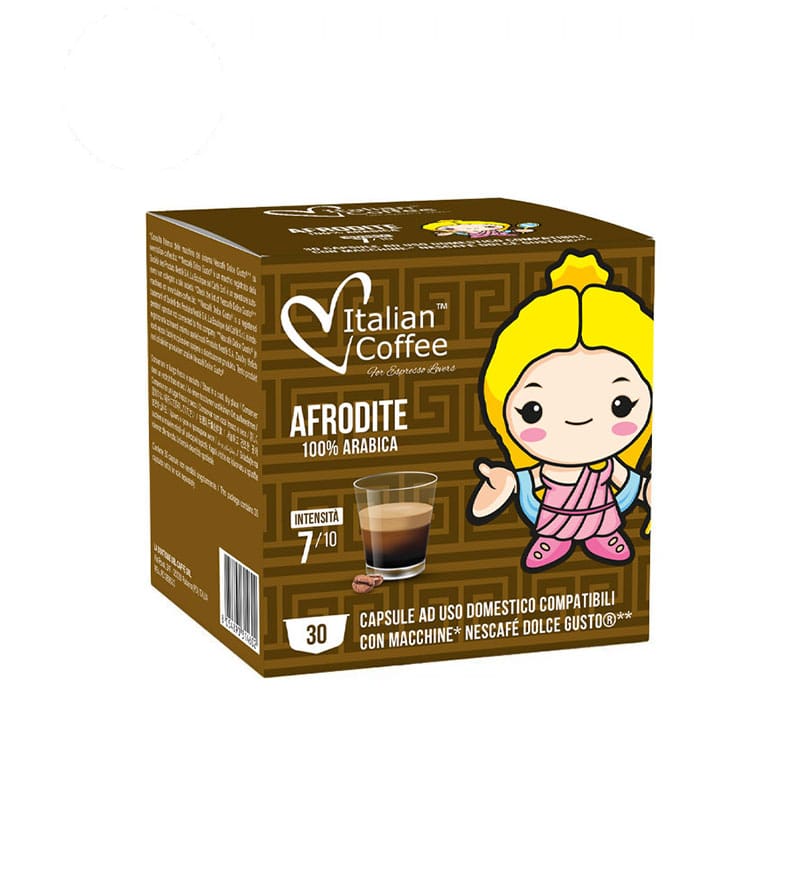30 Capsule Italian Coffee Afrodite 100% Arabica - Compatibile Dolce Gusto 30 Capsule Italian Coffee Afrodite 100% Arabica - Compatibile Dolce Gusto