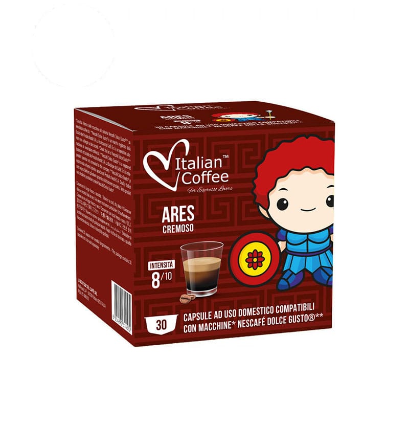 30 Capsule Italian Coffee Ares Cremoso - Compatibile Dolce Gusto 30 Capsule Italian Coffee Ares Cremoso - Compatibile Dolce Gusto