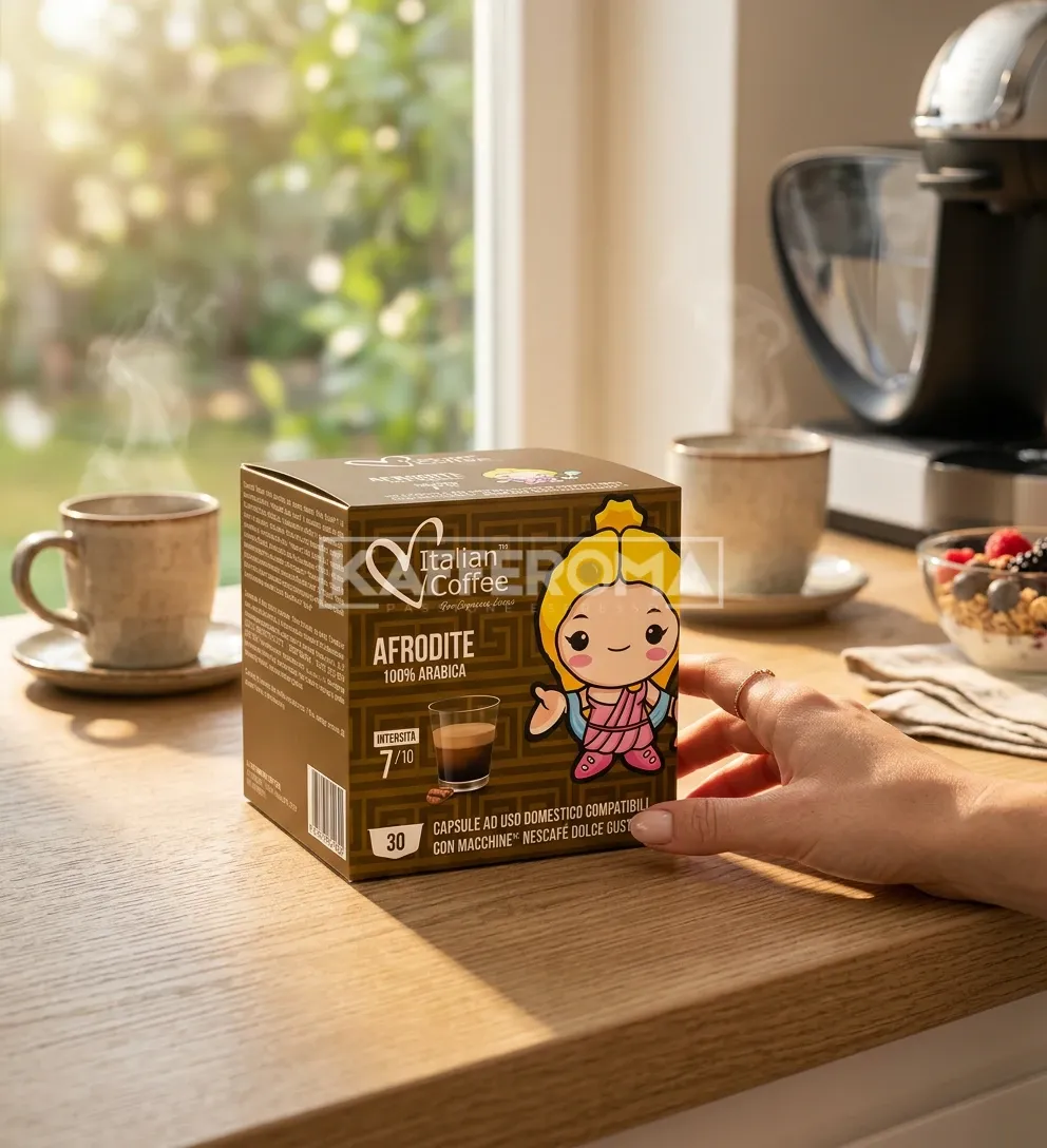 30 Capsule Italian Coffee Afrodite 100% Arabica - Compatibile Dolce Gusto 30 Capsule Italian Coffee Afrodite 100% Arabica - Compatibile Dolce Gusto