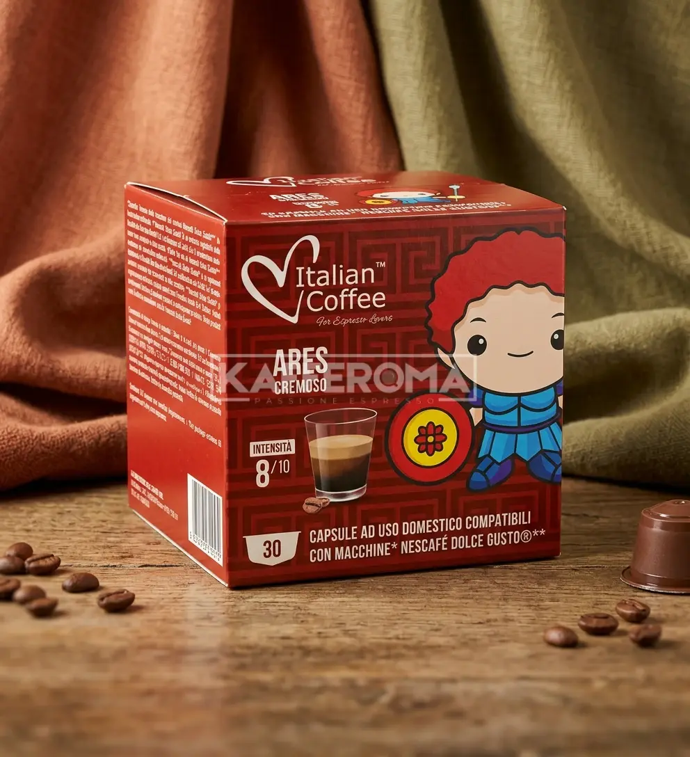 30 Capsule Italian Coffee Ares Cremoso - Compatibile Dolce Gusto 30 Capsule Italian Coffee Ares Cremoso - Compatibile Dolce Gusto