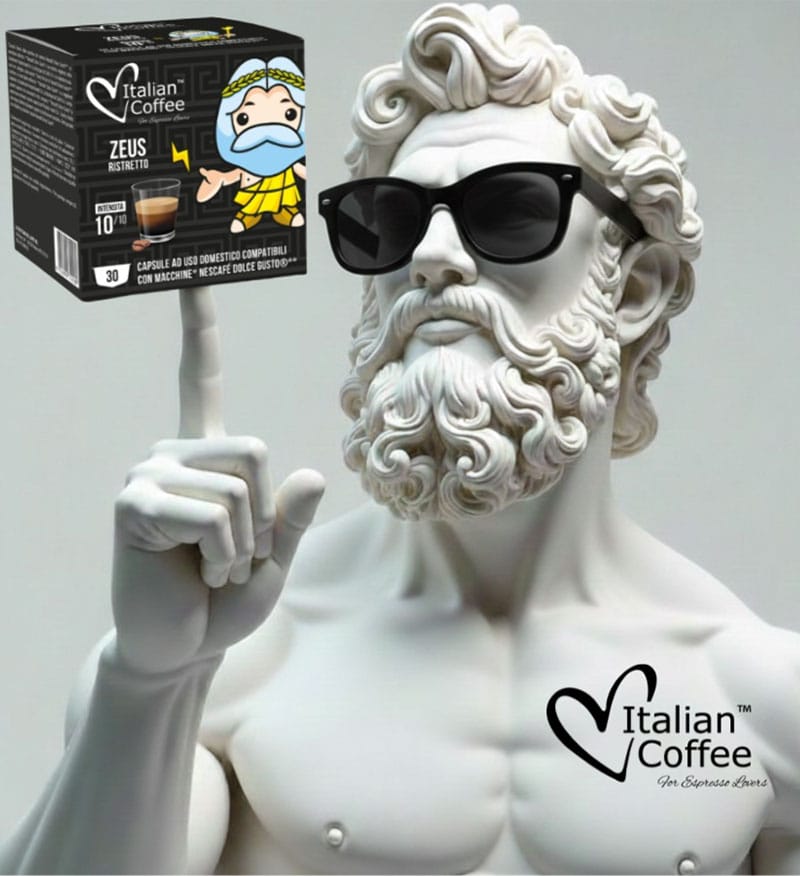 30 Capsule Italian Coffee Zeus Ristretto - Compatibile Dolce Gusto 30 Capsule Italian Coffee Zeus Ristretto - Compatibile Dolce Gusto
