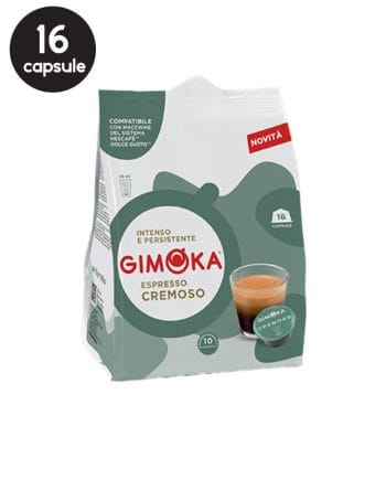 16 Capsule Gimoka Espresso Cremoso – Compatibile Dolce Gusto