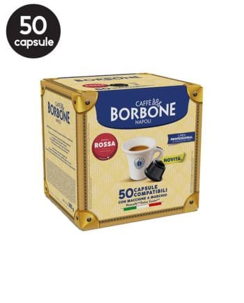 50 Capsule Borbone Miscela Rossa - Compatibile Dolce Gusto
