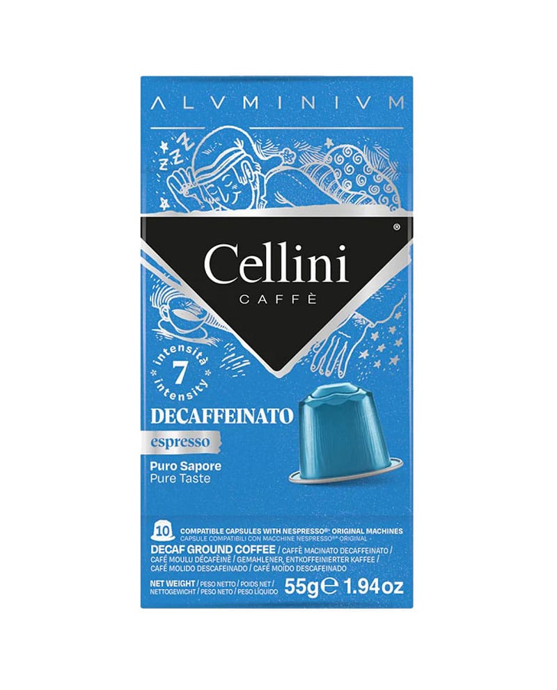 10 Capsule Aluminiu Cellini Espresso Decaffeinato – Compatibile Nespresso 10 Capsule Aluminiu Cellini Espresso Decaffeinato – Compatibile Nespresso