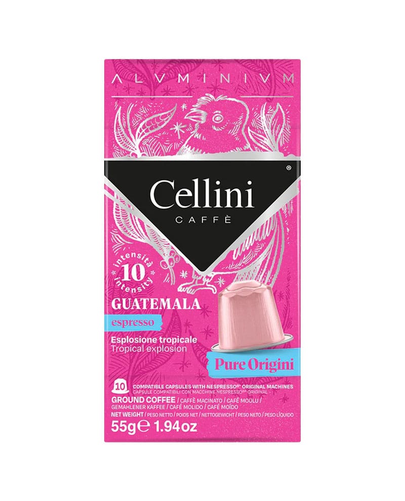 10 Capsule Aluminiu Cellini Espresso Guatemala – Compatibile Nespresso 10 Capsule Aluminiu Cellini Espresso Guatemala – Compatibile Nespresso