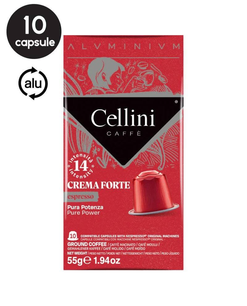 10 Capsule Aluminiu Cellini Espresso Crema Forte – Compatibile Nespresso 10 Capsule Aluminiu Cellini Espresso Crema Forte – Compatibile Nespresso