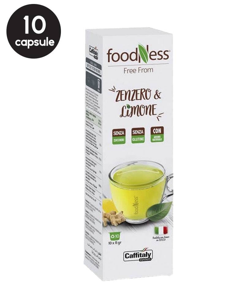 10 Capsule FoodNess Ceai Ghimbir si Lamaie - Compatibile Cafissimo / Caffitaly / BeanZ 10 Capsule FoodNess Ceai Ghimbir si Lamaie - Compatibile Cafissimo / Caffitaly / BeanZ