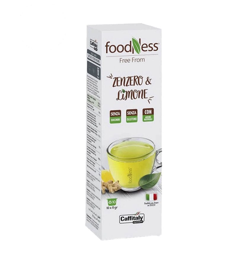 10 Capsule FoodNess Ceai Ghimbir si Lamaie - Compatibile Cafissimo / Caffitaly / BeanZ 10 Capsule FoodNess Ceai Ghimbir si Lamaie - Compatibile Cafissimo / Caffitaly / BeanZ