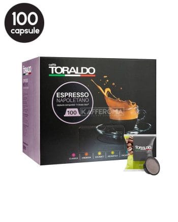100 Capsule Caffe Toraldo Aromatica - Compatibile A Modo Mio