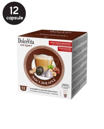 12 Capsule DolceVita Nocciolone - Compatibile Dolce Gusto
