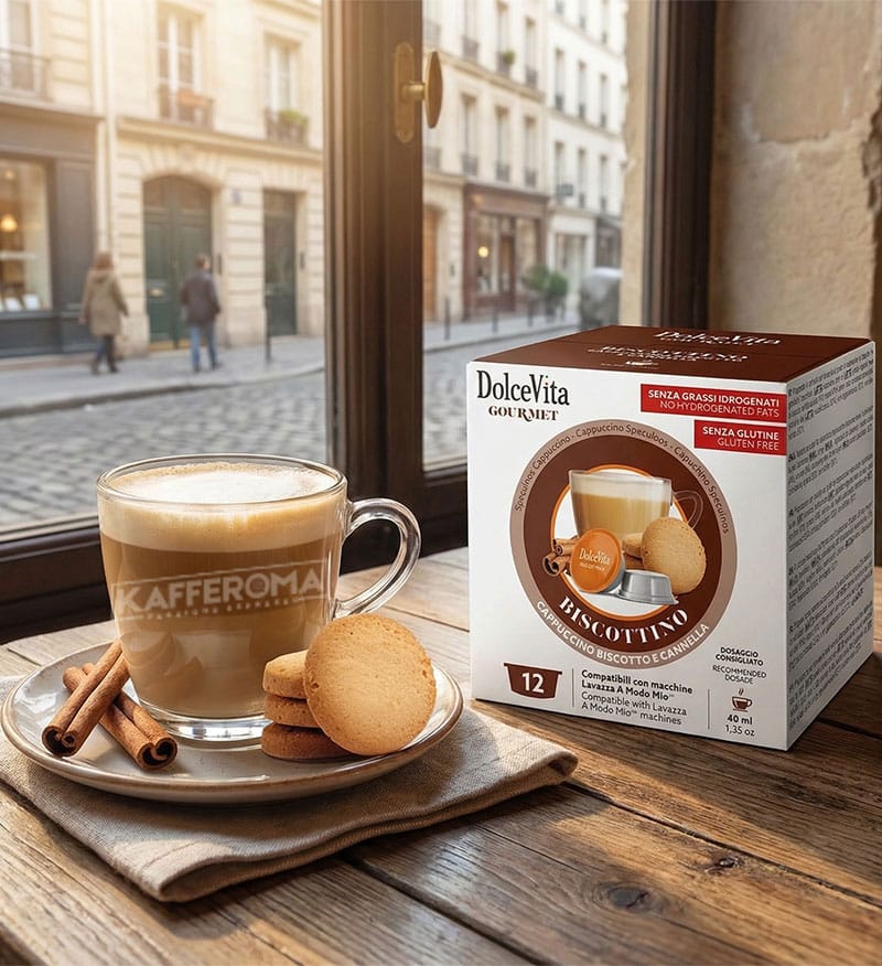 12 Capsule DolceVita Biscotino - Compatibile A Modo Mio 12 Capsule DolceVita Biscotino - Compatibile A Modo Mio