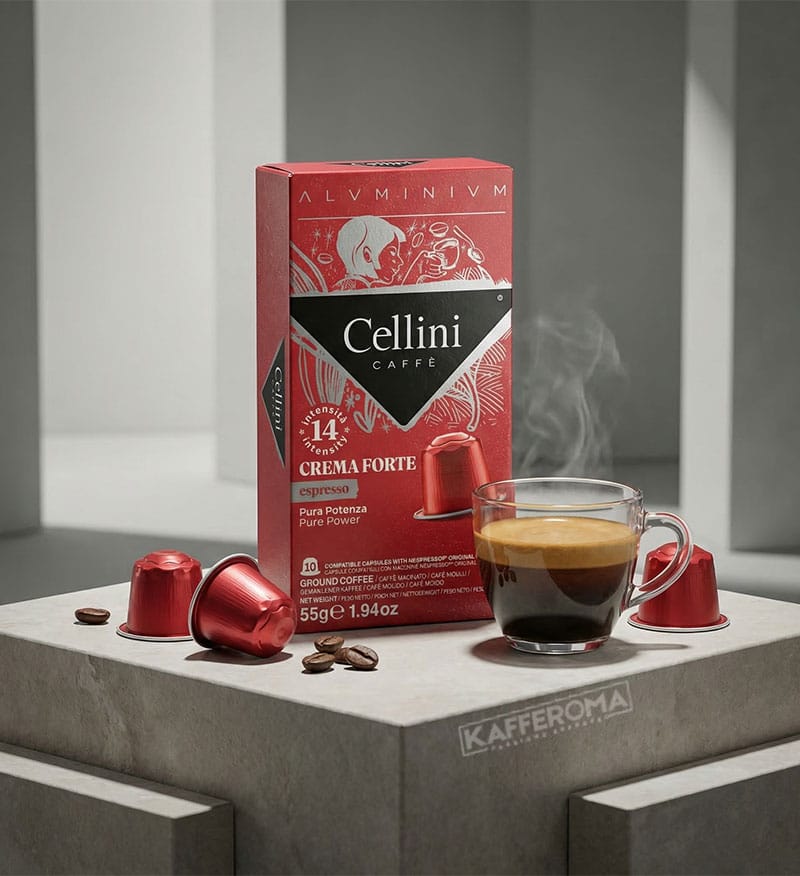 10 Capsule Aluminiu Cellini Espresso Crema Forte – Compatibile Nespresso 10 Capsule Aluminiu Cellini Espresso Crema Forte – Compatibile Nespresso