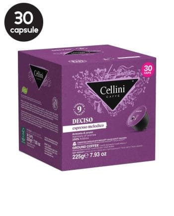 30 Capsule Cellini Deciso Espresso Melodico – Compatibile Dolce Gusto