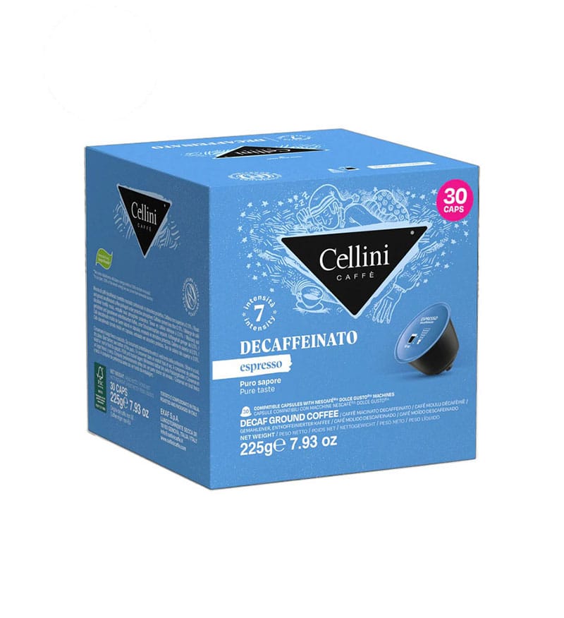 30 Capsule Cellini Espresso Decaffeinato – Compatibile Dolce Gusto 30 Capsule Cellini Espresso Decaffeinato – Compatibile Dolce Gusto