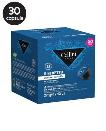 30 Capsule Cellini Ristretto Espresso Intrepido – Compatibile Dolce Gusto