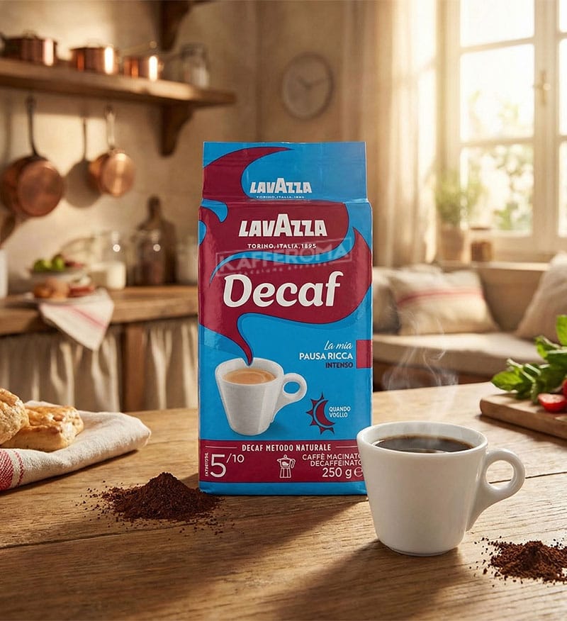 Cafea Macinata Lavazza Intenso Decaf 250gr Cafea Macinata Lavazza Intenso Decaf 250gr