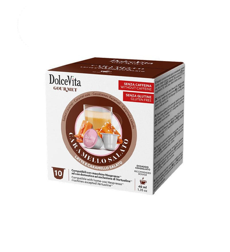 10 Capsule DolceVita Caramel Sarat - Compatibile Nespresso 10 Capsule DolceVita Caramel Sarat - Compatibile Nespresso