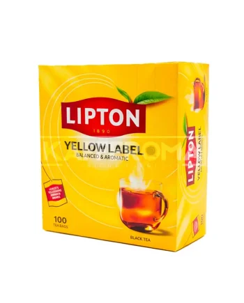 100 Plicuri Ceai Negru Lipton Yellow Label - 200g