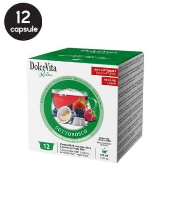 12 Capsule DolceVita Ceai Fructe de Padure - Compatibile A Modo Mio