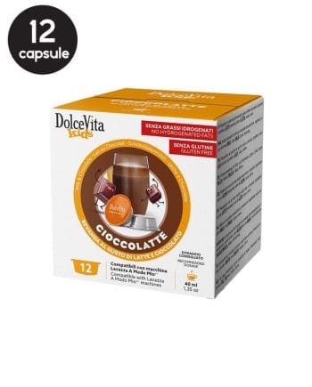 12 Capsule DolceVita Ciocco Latte - Compatibile A Modo Mio