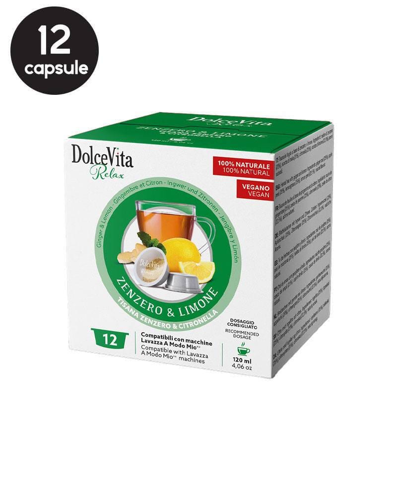 12 Capsule DolceVita Ghimbir si Lamaie - Compatibile A Modo Mio 12 Capsule DolceVita Ghimbir si Lamaie - Compatibile A Modo Mio