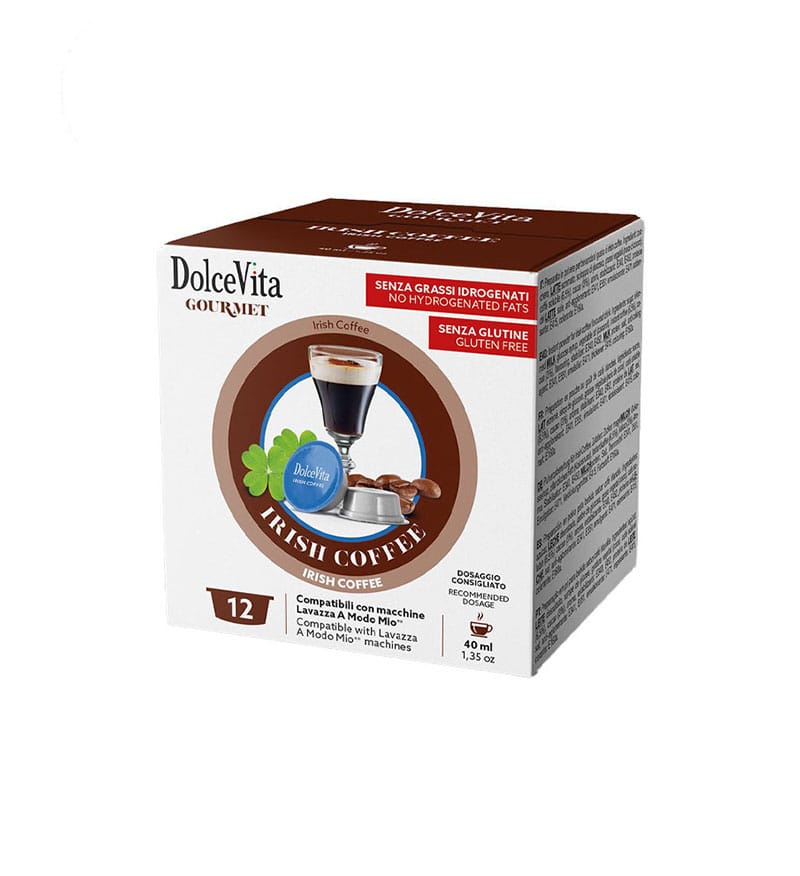 12 Capsule DolceVita Irish Coffee - Compatibile A Modo Mio 12 Capsule DolceVita Irish Coffee - Compatibile A Modo Mio