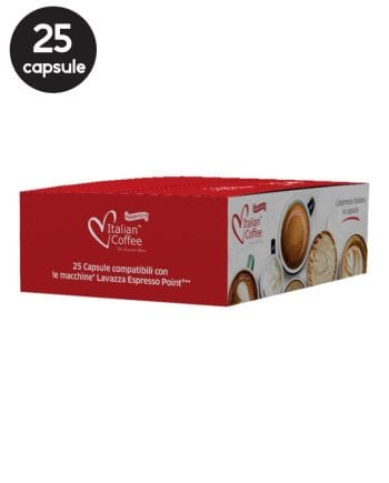 25 Capsule Italian Coffee Mini Nocciola – Compatibile Espresso Point