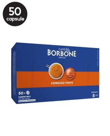 50 Capsule Cafe Borbone Espresso Forte - Compatibile Nespresso Professional