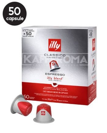 50 Capsule Illy Espresso Classico - Compatibile Nespresso