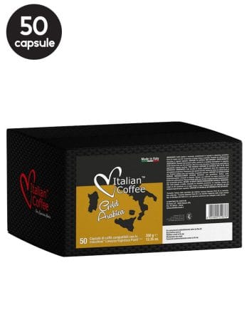 50 Capsule Italian Coffee Gold Arabica – Compatibile Espresso Point