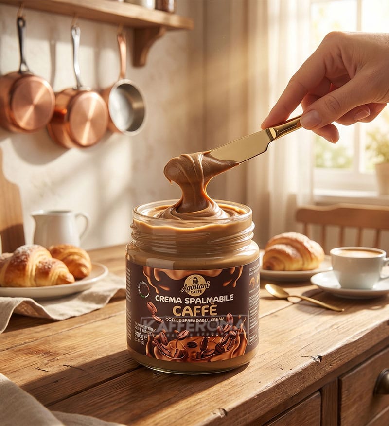 Crema Tartinabila Agostani Caffe 200g Crema Tartinabila Agostani Caffe 200g