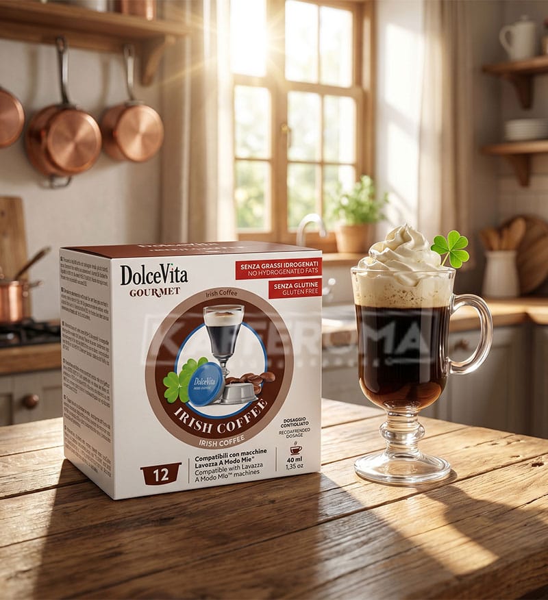 12 Capsule DolceVita Irish Coffee - Compatibile A Modo Mio 12 Capsule DolceVita Irish Coffee - Compatibile A Modo Mio