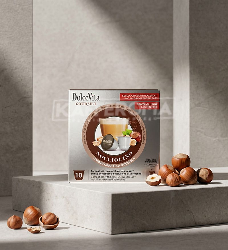 10 Capsule DolceVita Nocciolino - Compatibile Nespresso 10 Capsule DolceVita Nocciolino - Compatibile Nespresso