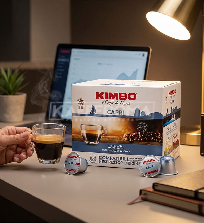 100 Capsule Kimbo Capri - Compatibile Nespresso 100 Capsule Kimbo Capri - Compatibile Nespresso