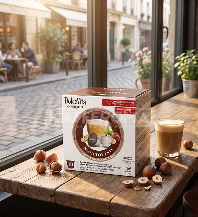 10 Capsule DolceVita Nocciolino - Compatibile Nespresso 10 Capsule DolceVita Nocciolino - Compatibile Nespresso
