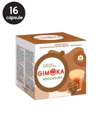 16 Capsule Gimoka Nocciolino – Compatibile Dolce Gusto