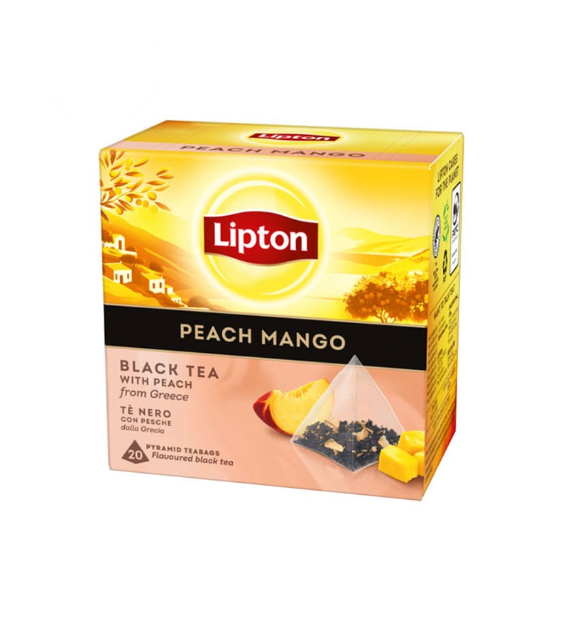 20 Plicuri Ceai Negru Piersica si Mango - Lipton 20 Plicuri Ceai Negru Piersica si Mango - Lipton