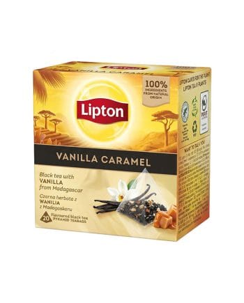 20 Plicuri Ceai Negru cu Vanilie si Caramel - Lipton