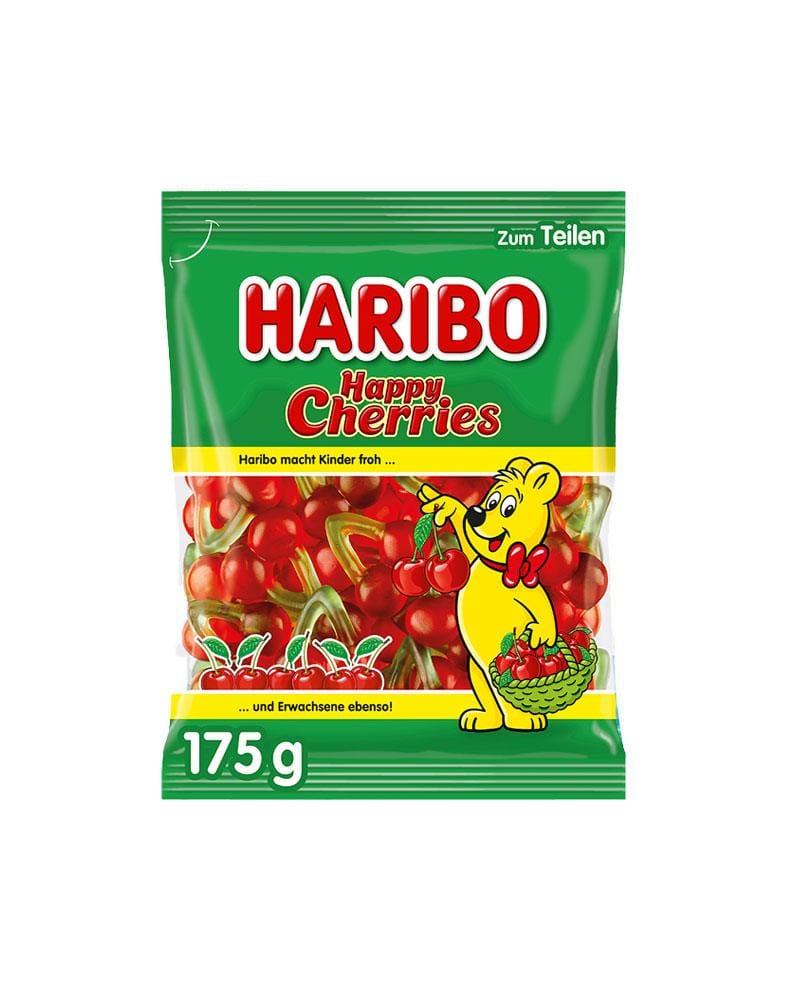 Bomboane Gumate Haribo Happy Cherries 175gr. Bomboane Gumate Haribo Happy Cherries 175gr.